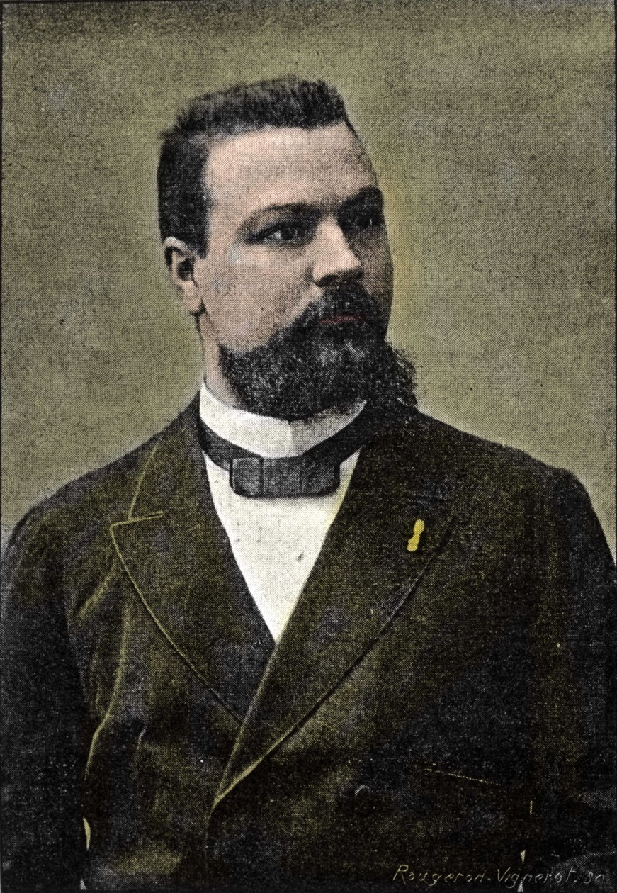 صورة لجيرارد إنكوس ، المعروف باسم بابوس التنجيم ، المؤسس المشارك للنظام المارتيني (1865-1916). بواسطة فنان غير معروف