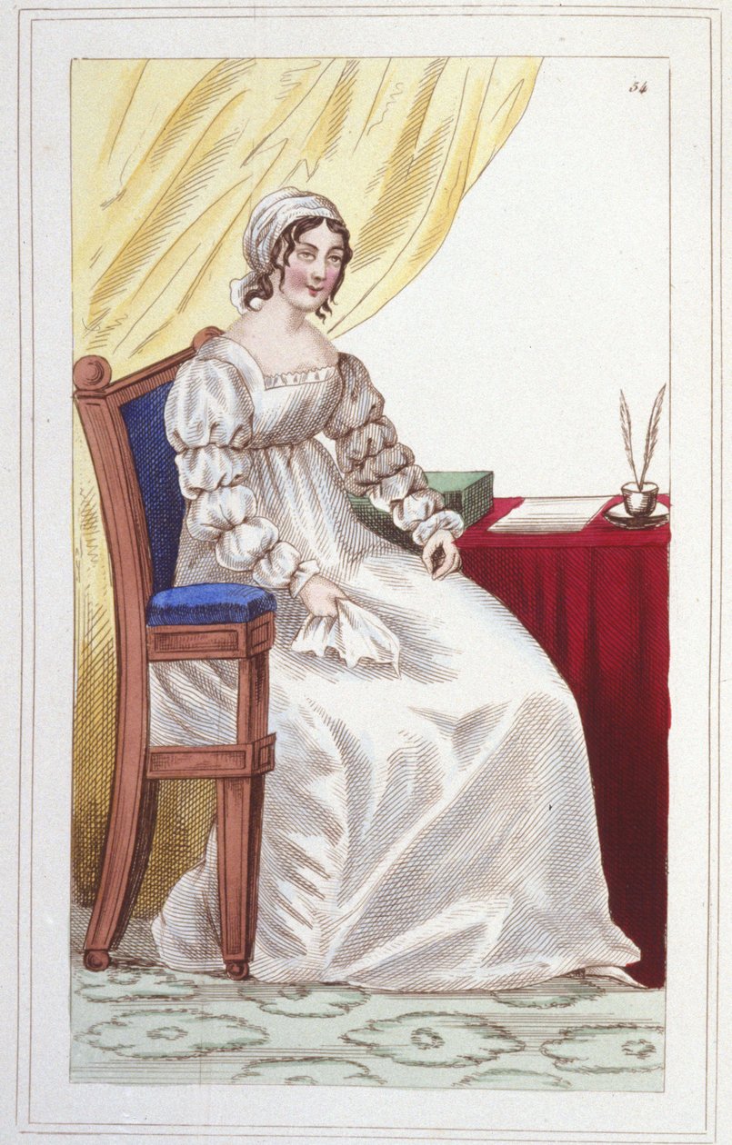 صورة لصوفي كوتين (1770-1807) الكاتبة الفرنسية. نقش 1830. بواسطة فنان غير معروف