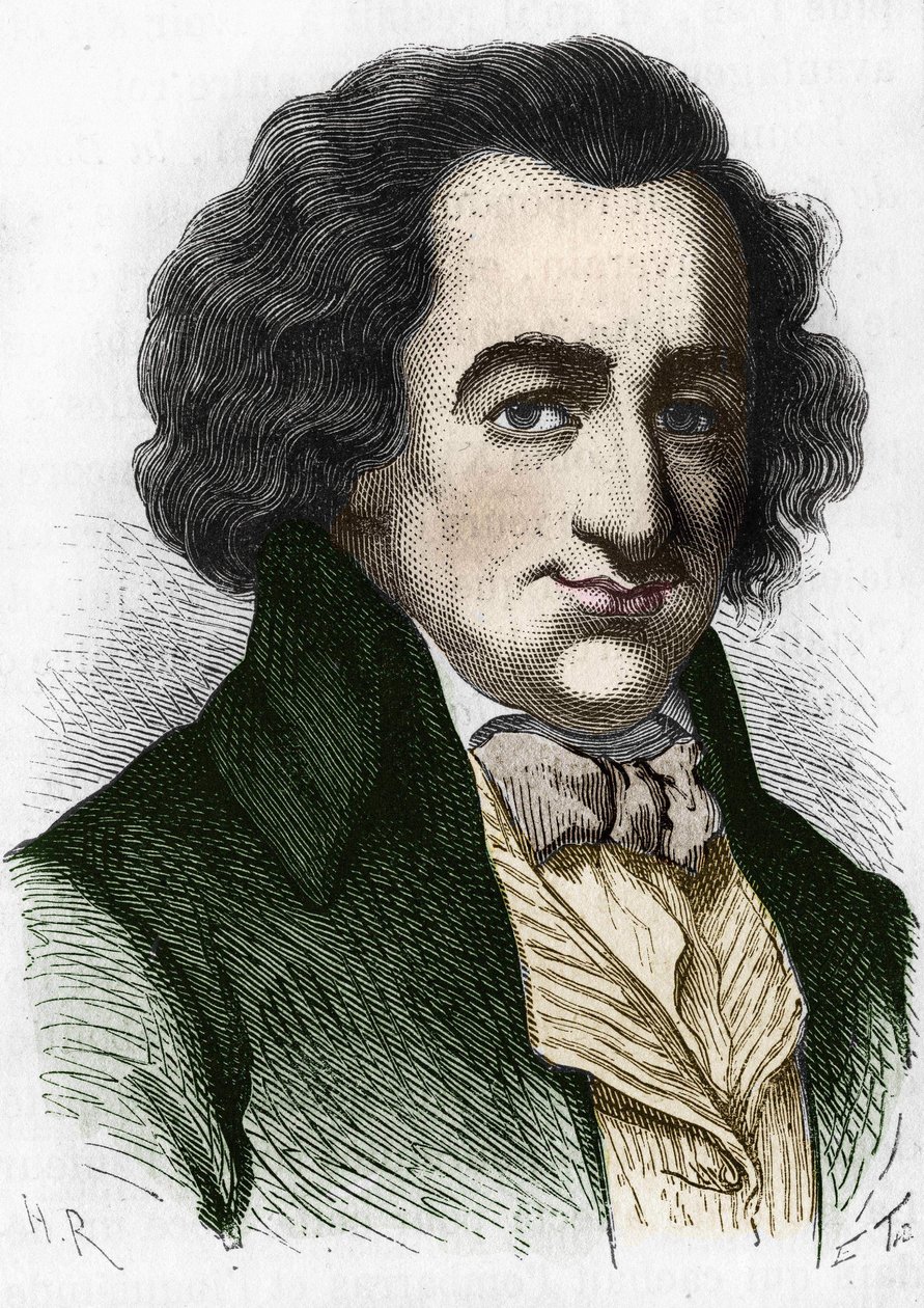 صورة لتوماس باين (1737-1809) ، كاتب وسياسي بريطاني. بواسطة فنان غير معروف
