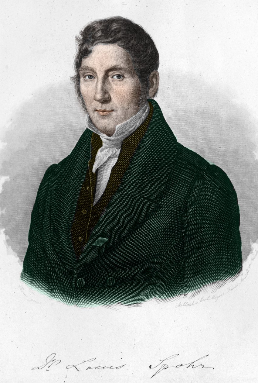 صورة للمؤلف الموسيقي الألماني لويس سبور (1784-1859). بواسطة فنان غير معروف