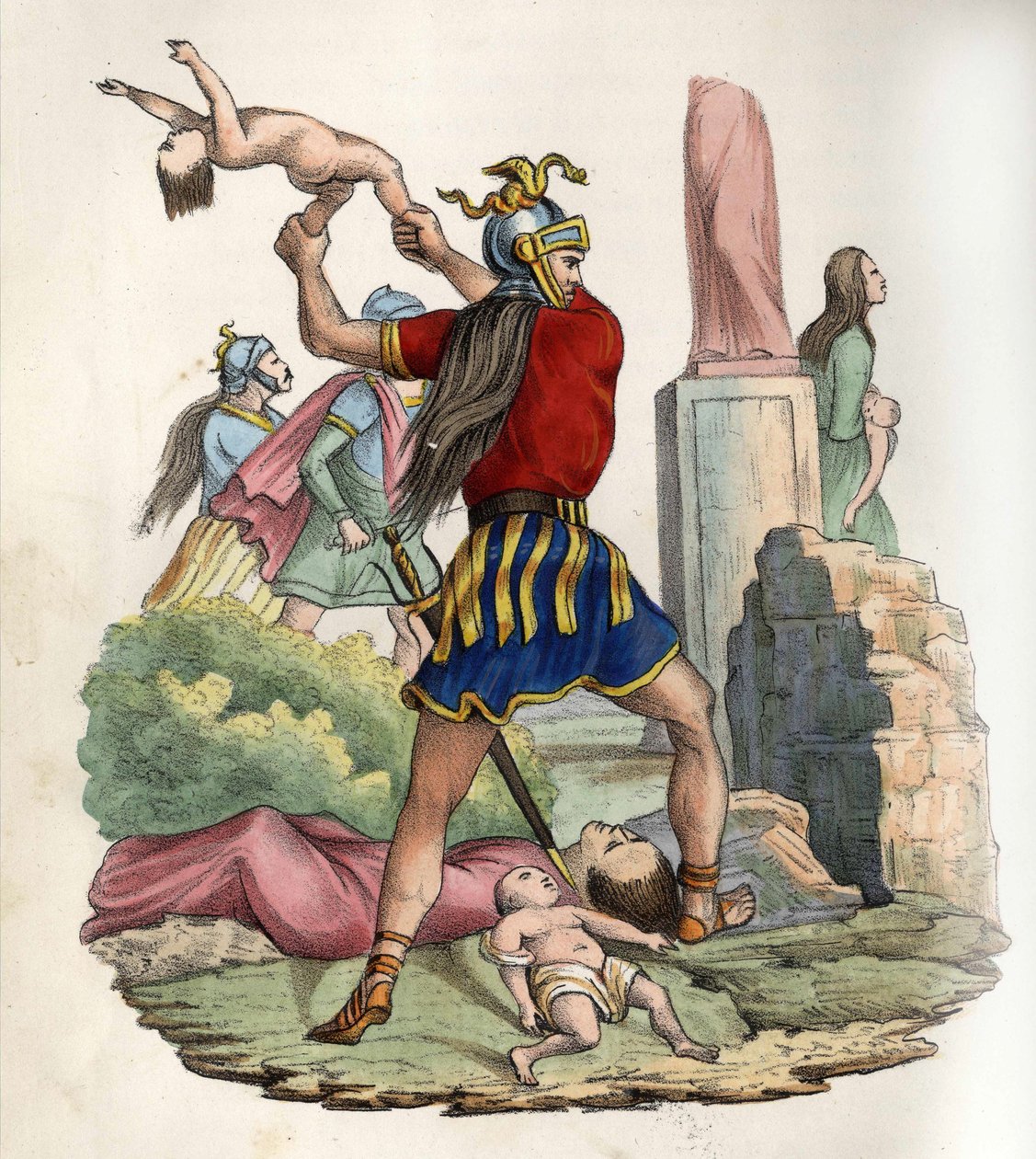 استولى الفاندال على قرطاج عام 439. في "L'Algerie ancienne et moderne" بقلم ليون غاليبرت. الطبعة الايطالية 1846 لون. بواسطة فنان غير معروف