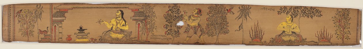 أمير يؤدي التقشف (وجه) ، من قصة رومانسية لشاندرابانو ولافانيافاتي من أبيندرا بهانيا (1670-1740) بواسطة فنان غير معروف