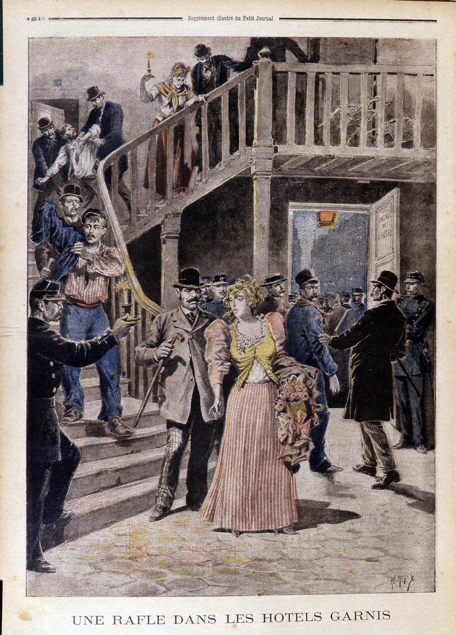 جولة في الفنادق - في "" Le Petit Journal "" du 04/08/1895 بواسطة فنان غير معروف