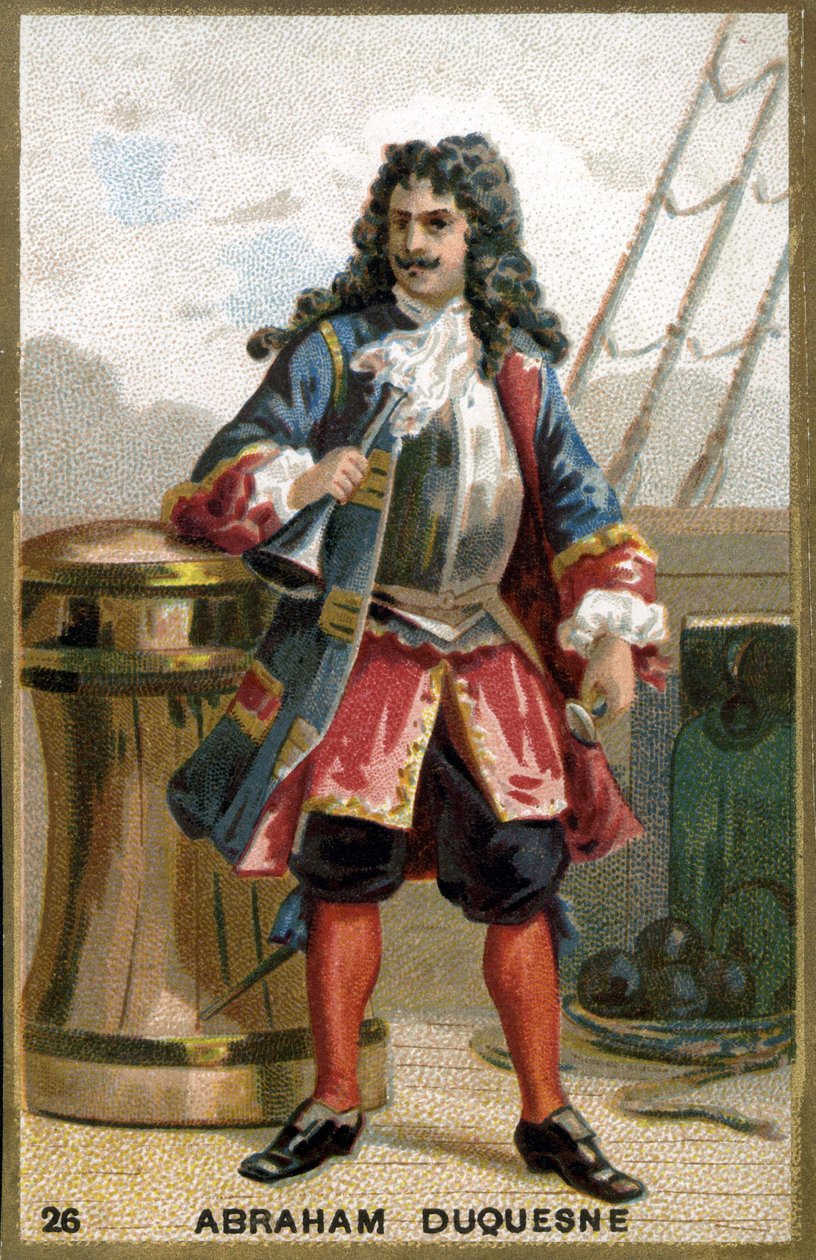 أبراهام ، ماركيز دوكين (1610 - 1688) ، بحار فرنسي. الطباعة الحجرية الملونة في القرن التاسع عشر. بواسطة فنان غير معروف