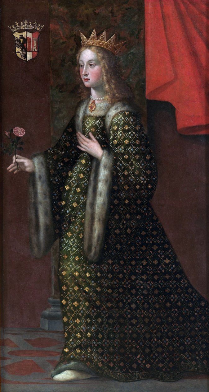 Adelaide de Suse - Adelais - Adaline de Suza ou الظهور في Adelaide de Turin (1020 1091) - Adelaide of Susa ، زوجة أوتو سافوي (Othon Ier de Savoie) - مجهول - القرن الثامن عشر - زيت على قماش بواسطة فنان غير معروف