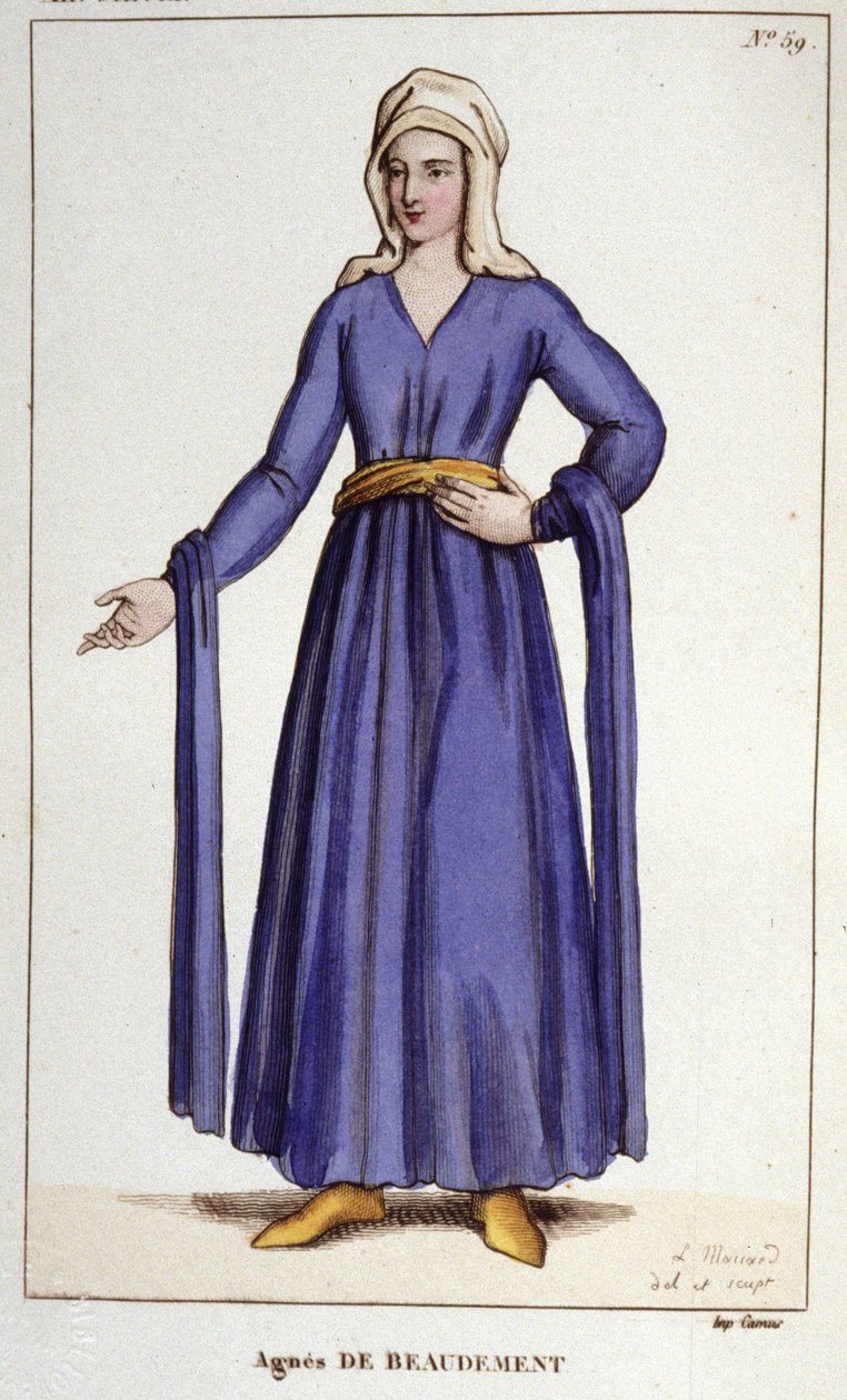 Agnès De Baudement ، سيدة برين (1130-1218). بواسطة فنان غير معروف