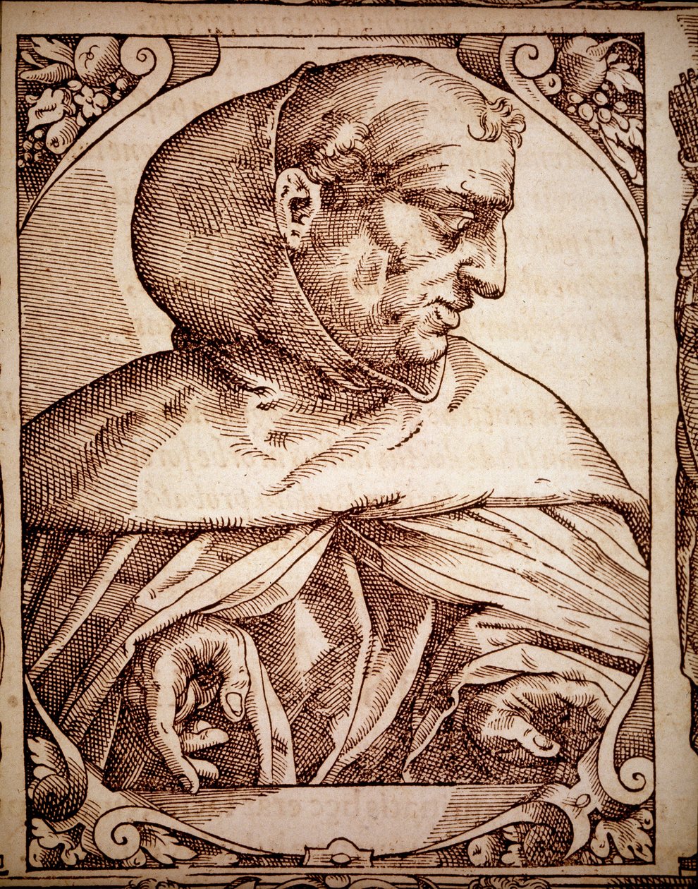 القديس ألبرت الكبير - في "" Elogia Virorum Itlustrium "" بواسطة فنان غير معروف