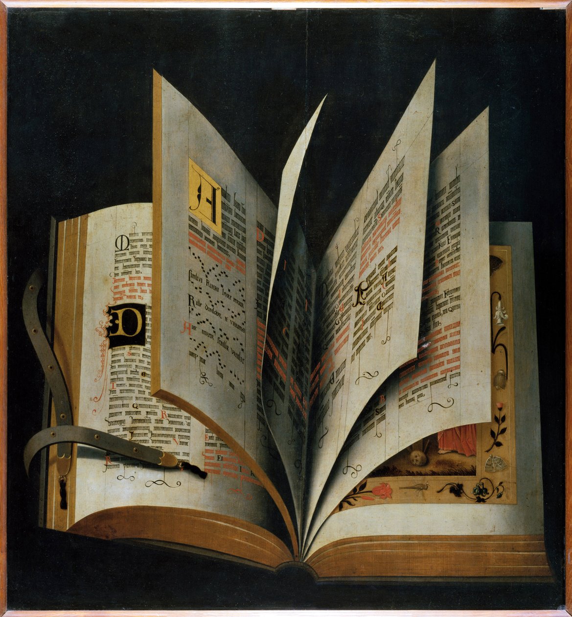 An Opened Liturgical Book - Anonymous - Early16th cen. - Oil on wood - 70,2x65 - Galleria degli Uffizi, Florence بواسطة فنان غير معروف