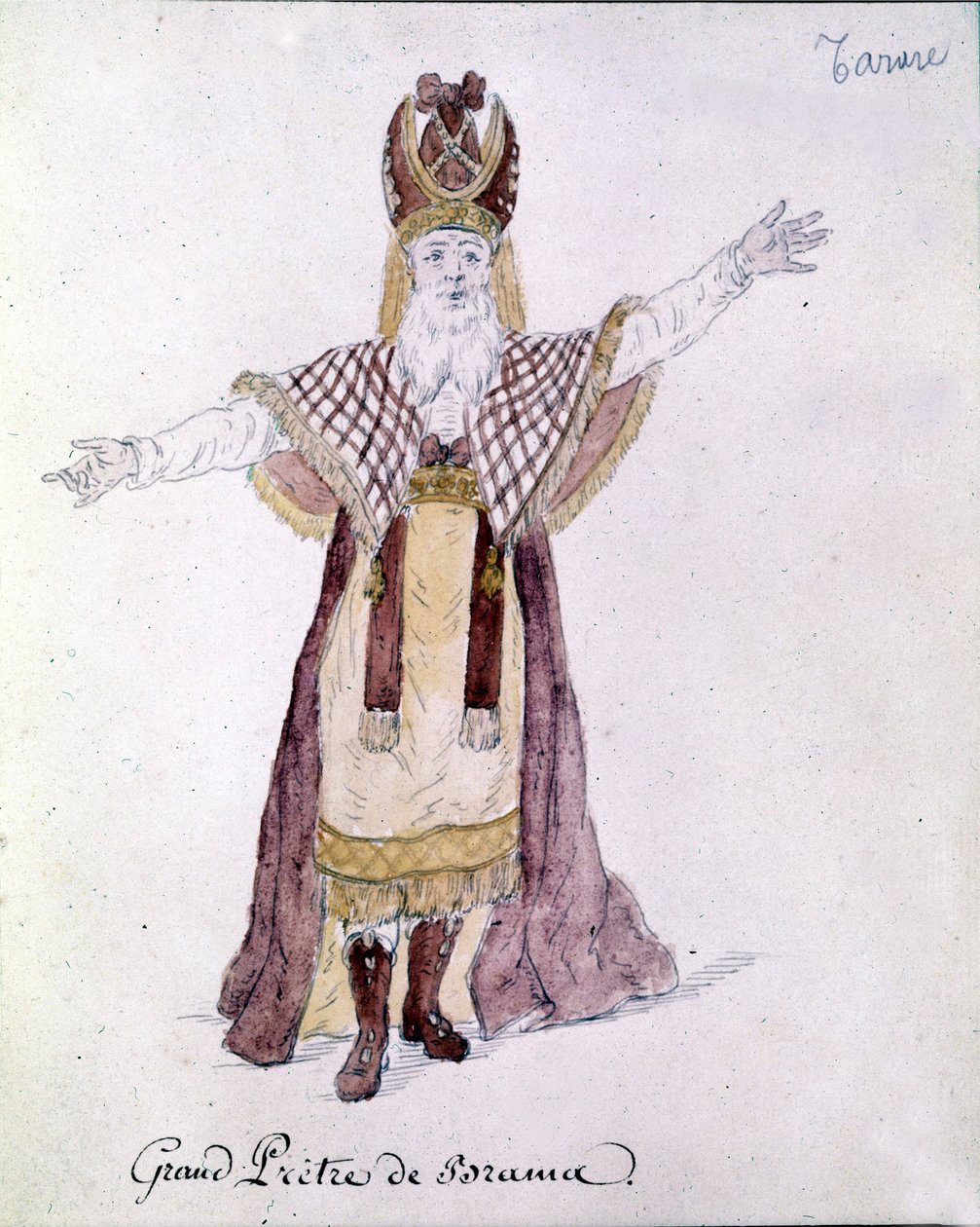 أنطونيو ساليري (1750 - 1825) ، شخصية من أوبرا تاراري ممثلة في باريس في يونيو 1787. بواسطة فنان غير معروف