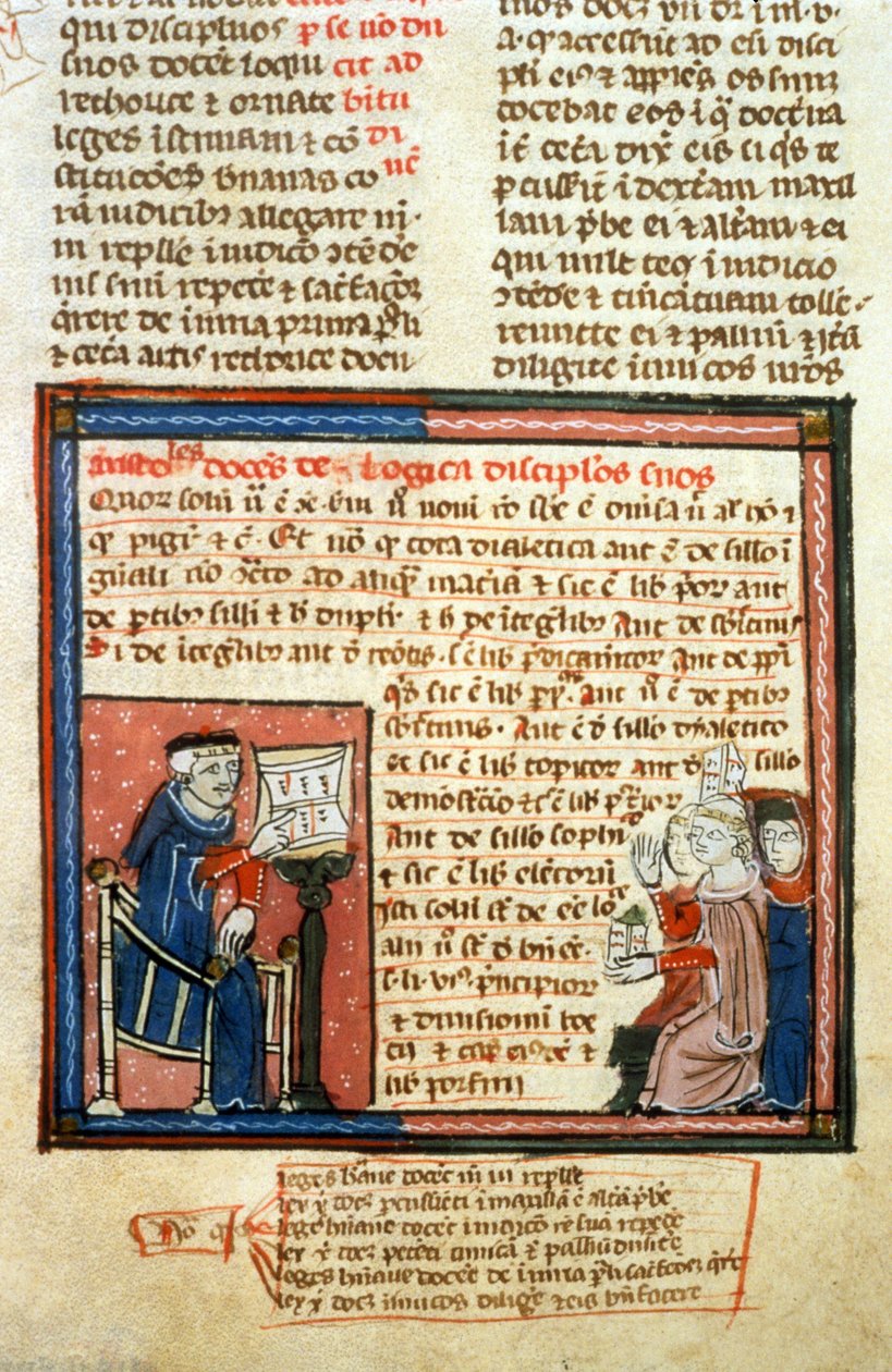 Aristotle Teacher - Illuminure of the Middle Ages (ref. 418 بواسطة فنان غير معروف