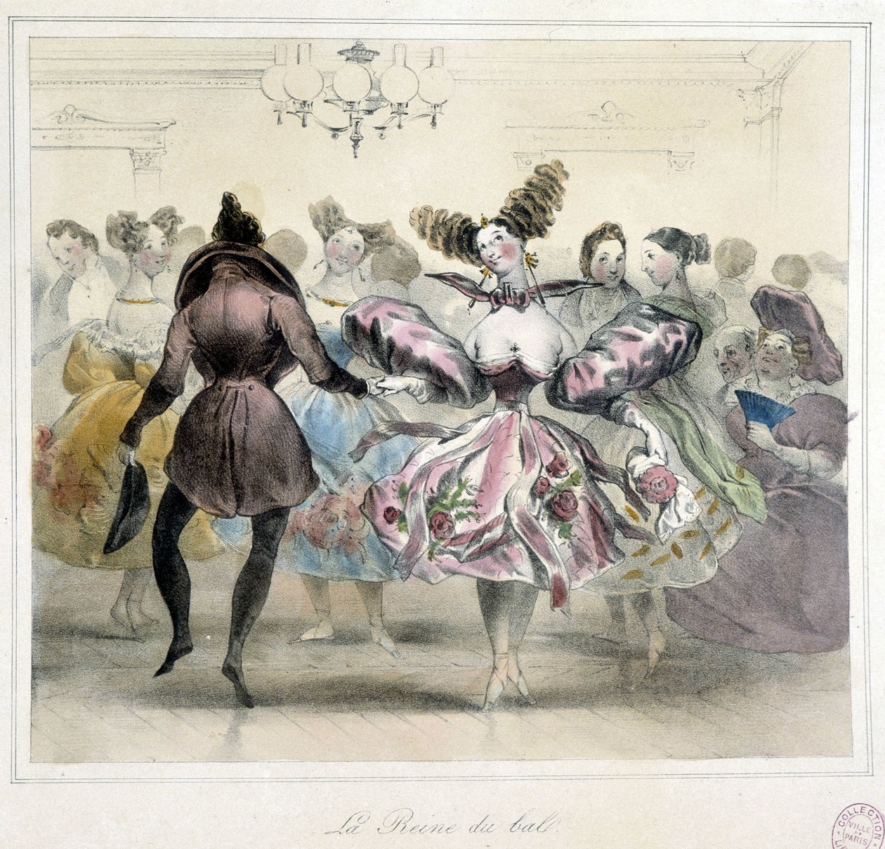 Ball: the queen of the ball - 19th century بواسطة فنان غير معروف