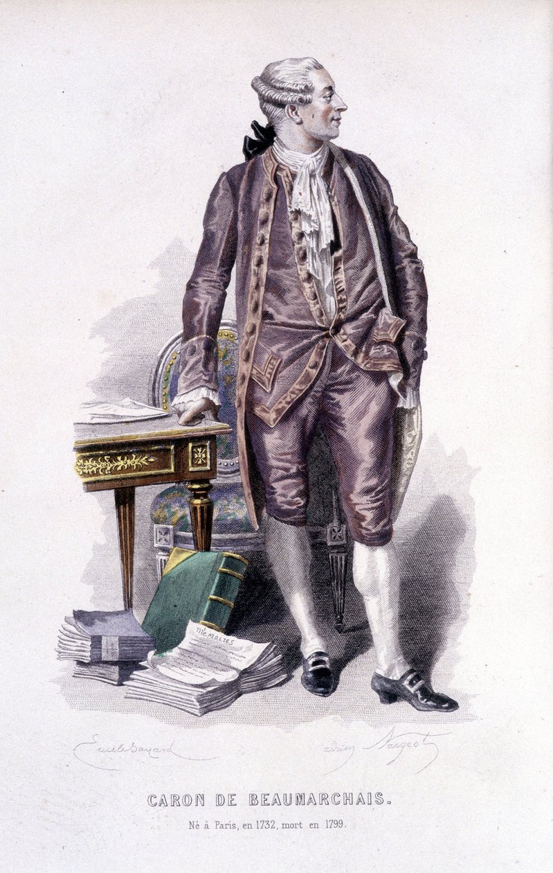 بارون دي بومارشيه (1732/1799) بواسطة فنان غير معروف