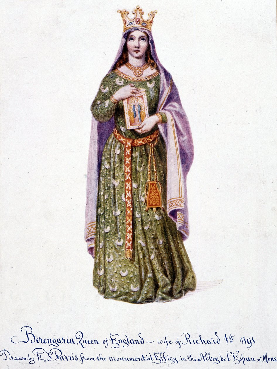 Berengaria of Navarre زوجة ريتشارد الأول ملك إنجلترا - Berangere of Navarre - Berengere ، ملكة إنجلترا ، زوجة ريتشارد الأول 1191 بواسطة فنان غير معروف