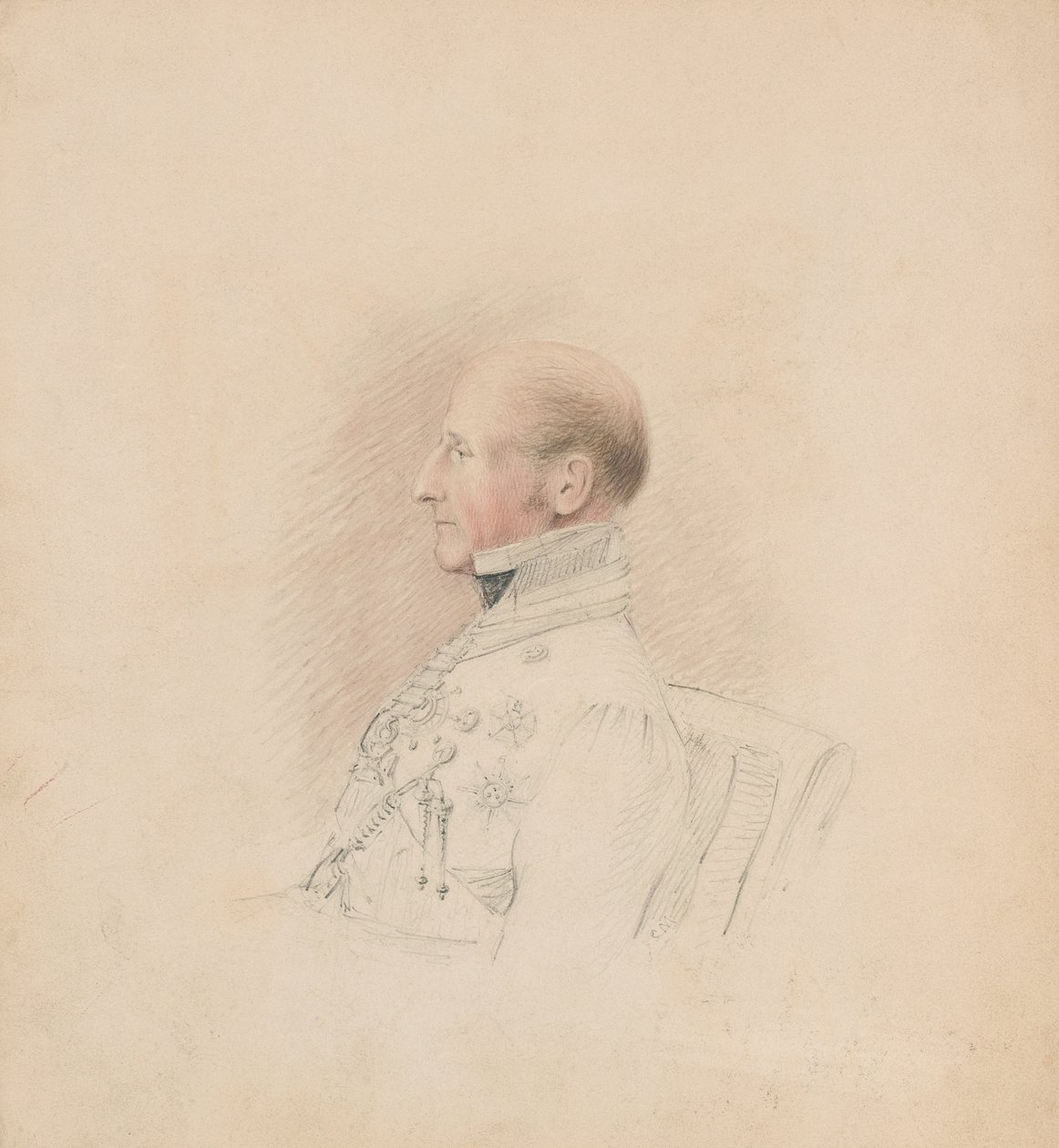 العميد السير جالبريث لوري كول (1772-1842) ، حوالي 1835 (قلم رصاص وألوان مائية) بواسطة فنان غير معروف