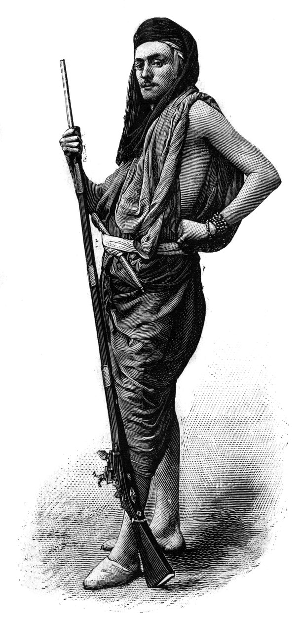 كميل دولز 1864-1889 مستكشف إنجليزي - نقش 1888 بواسطة فنان غير معروف