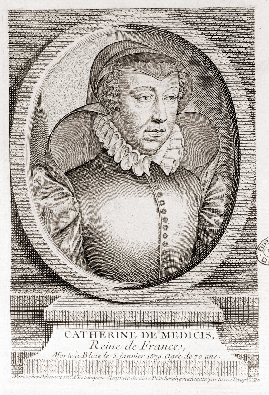كاثرين دي ميديشي (1519 - 1589). بواسطة فنان غير معروف