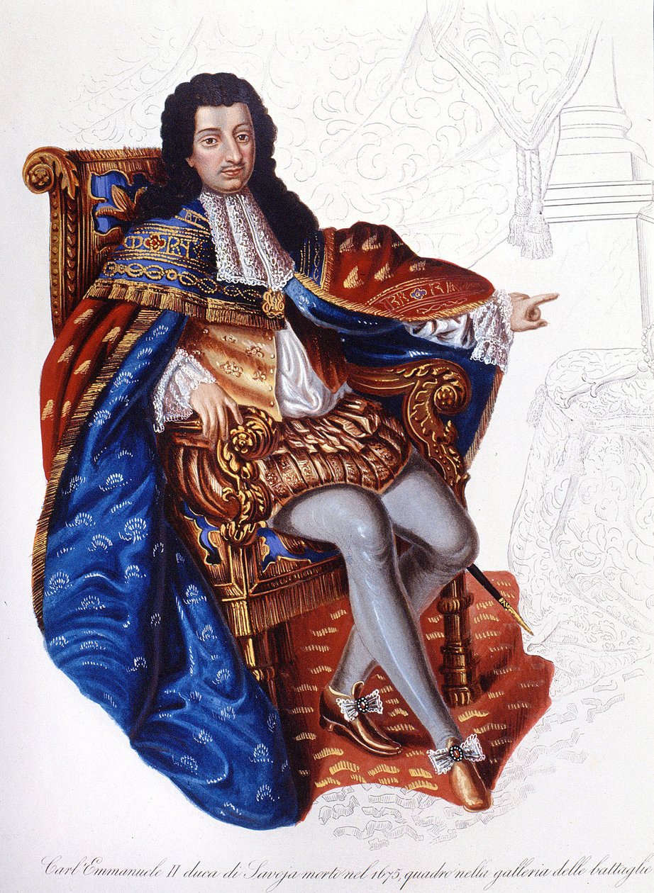 تشارلز إيمانويل الثاني (1634 - 1675) دوق سافوي. بواسطة فنان غير معروف