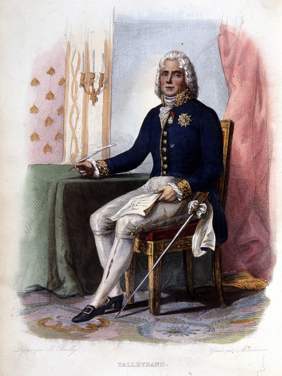 Charles Maurice de Talleyrand Périgord (1754-1838), French politician. - in “Le Plutarque francais”, Ed. Mennechet, Paris بواسطة فنان غير معروف