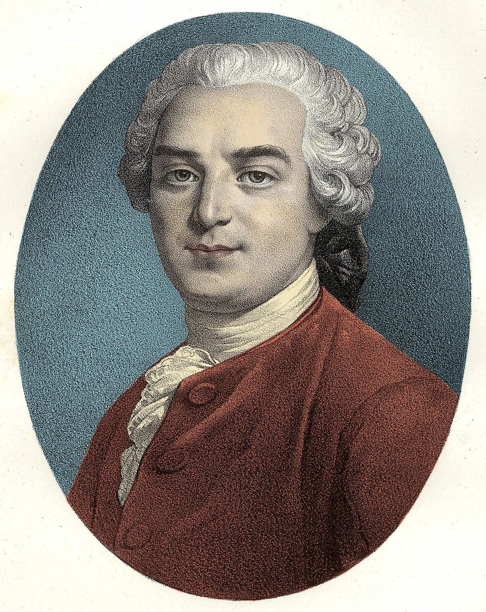 تشارلز بينوت دوكلوس (1704-1772) الروائي والأخلاقي francais بواسطة فنان غير معروف