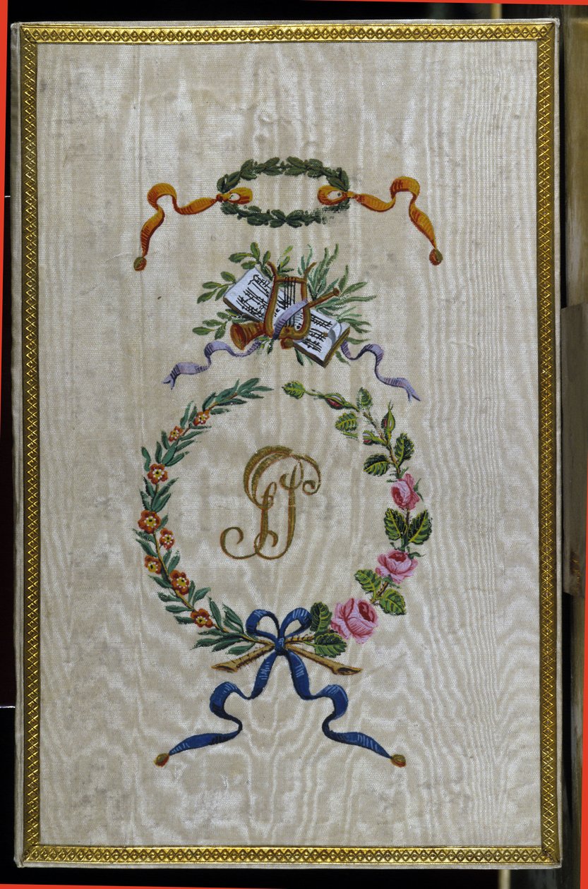 غلاف النص المكتوب "" Medee a Corinthe "بقلم جيوفاني سيموني ماير (يوهان سيمون ماير) (1763-1845) ، والذي يخص المغنية الإيطالية جيوديتا باستا (انظر الأحرف الأولى من اسمه GP) مسرح كاركانو 1829 بواسطة فنان غير معروف