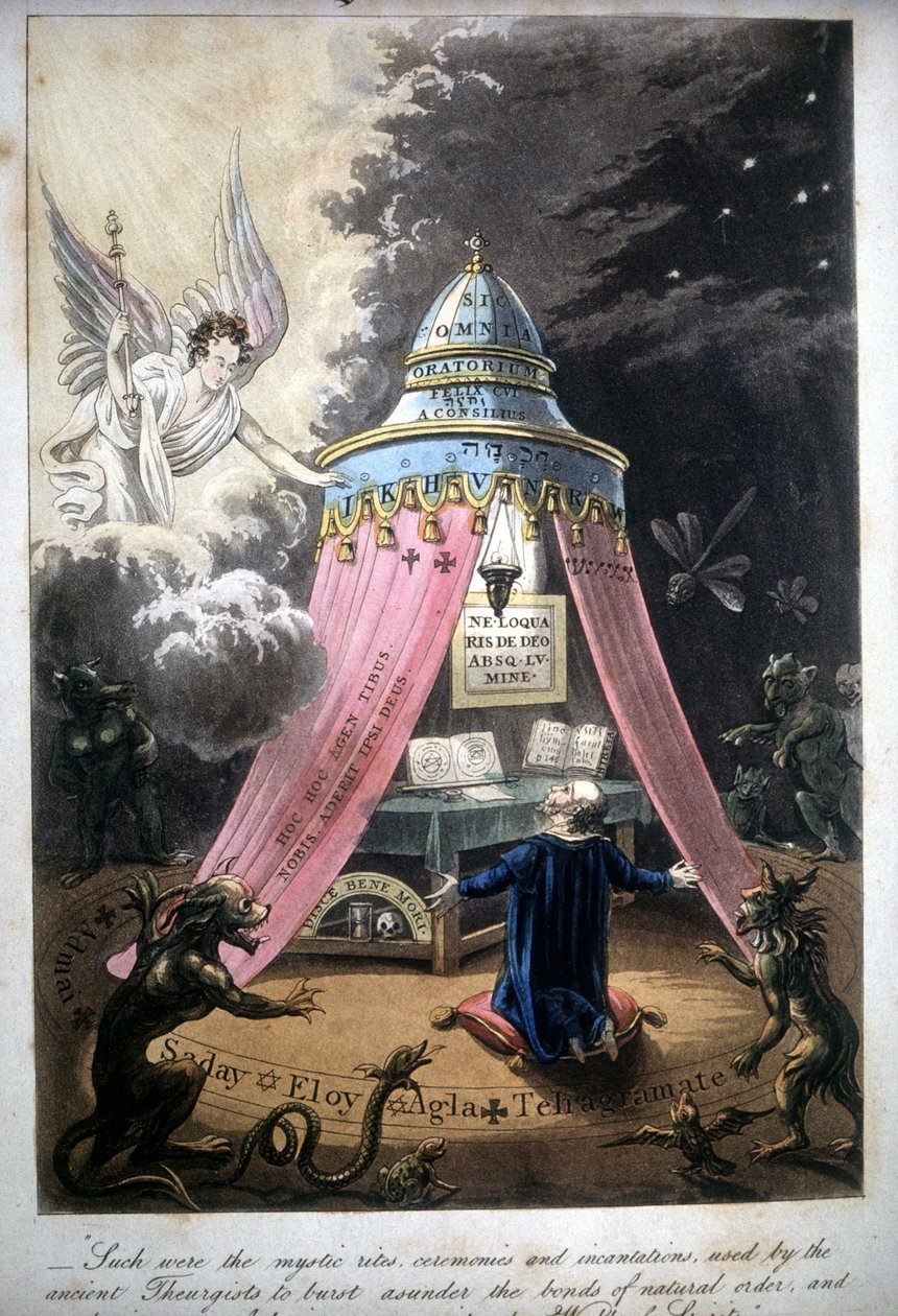 حفل سحري. كتاب 1825. Bibl. موراندو ، ميلان. بواسطة فنان غير معروف