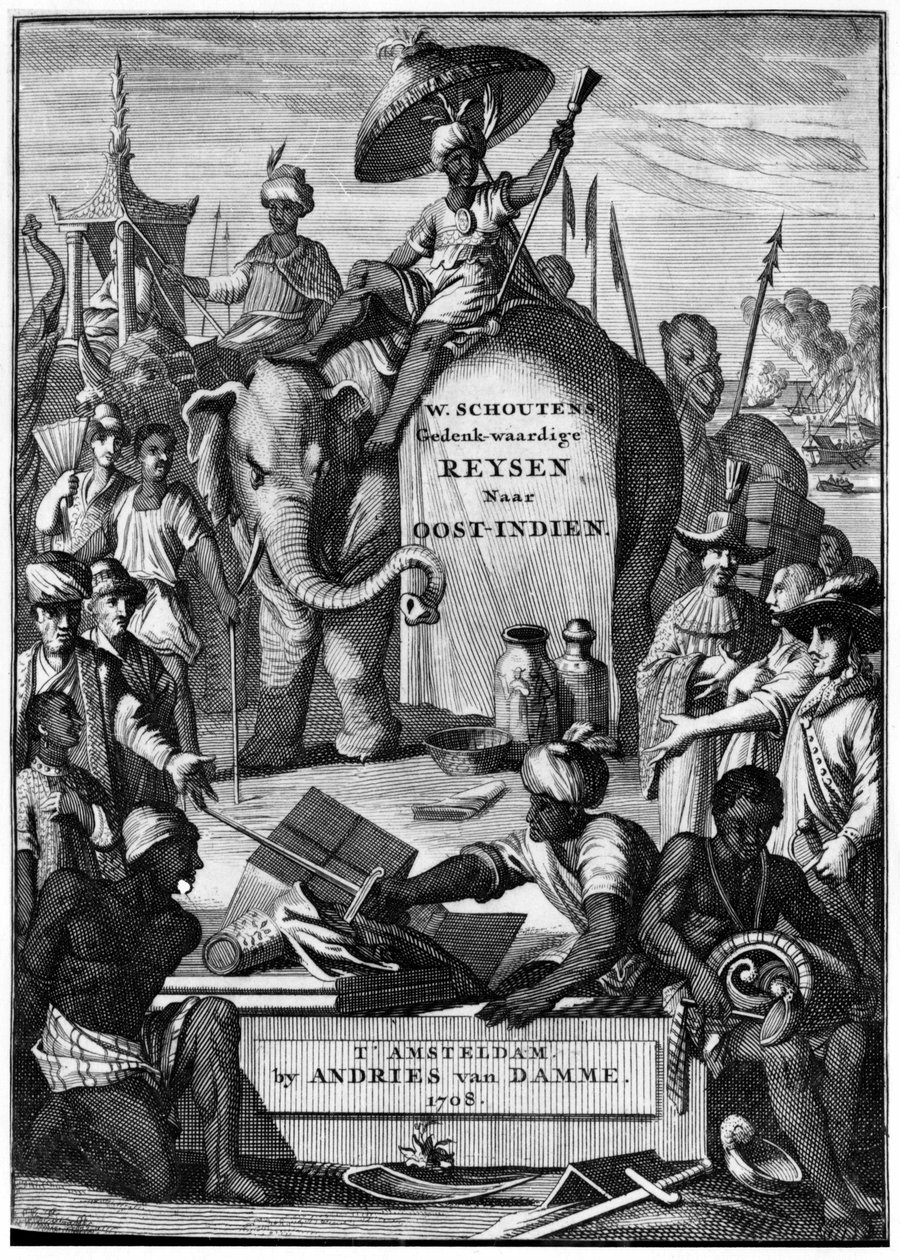 Discoveries of India: Travels to India, frontispiece, by Schoutens بواسطة فنان غير معروف