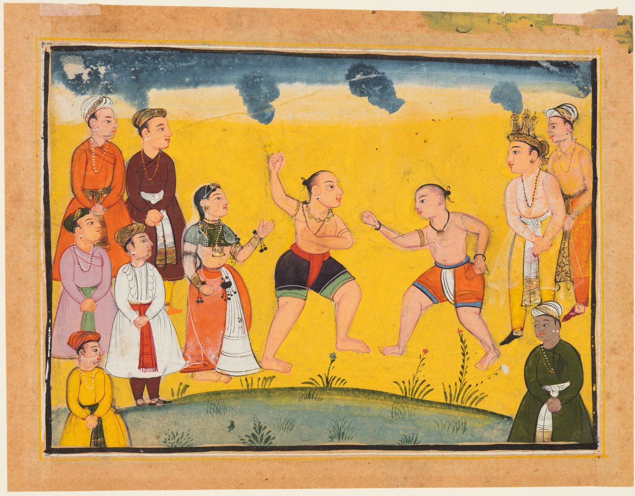 Draupadi أنقذ من الاختطاف ، من ماهابهاراتا بواسطة فنان غير معروف
