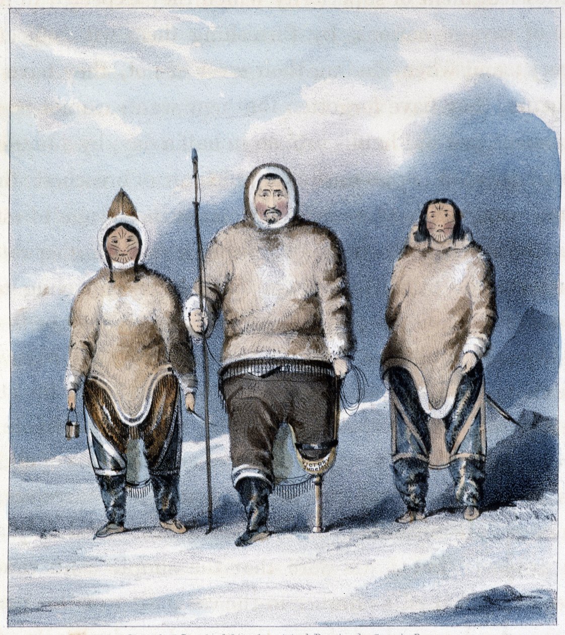 Eskimos: Shulamina, Tulluachiu and Tirikshiu بواسطة فنان غير معروف