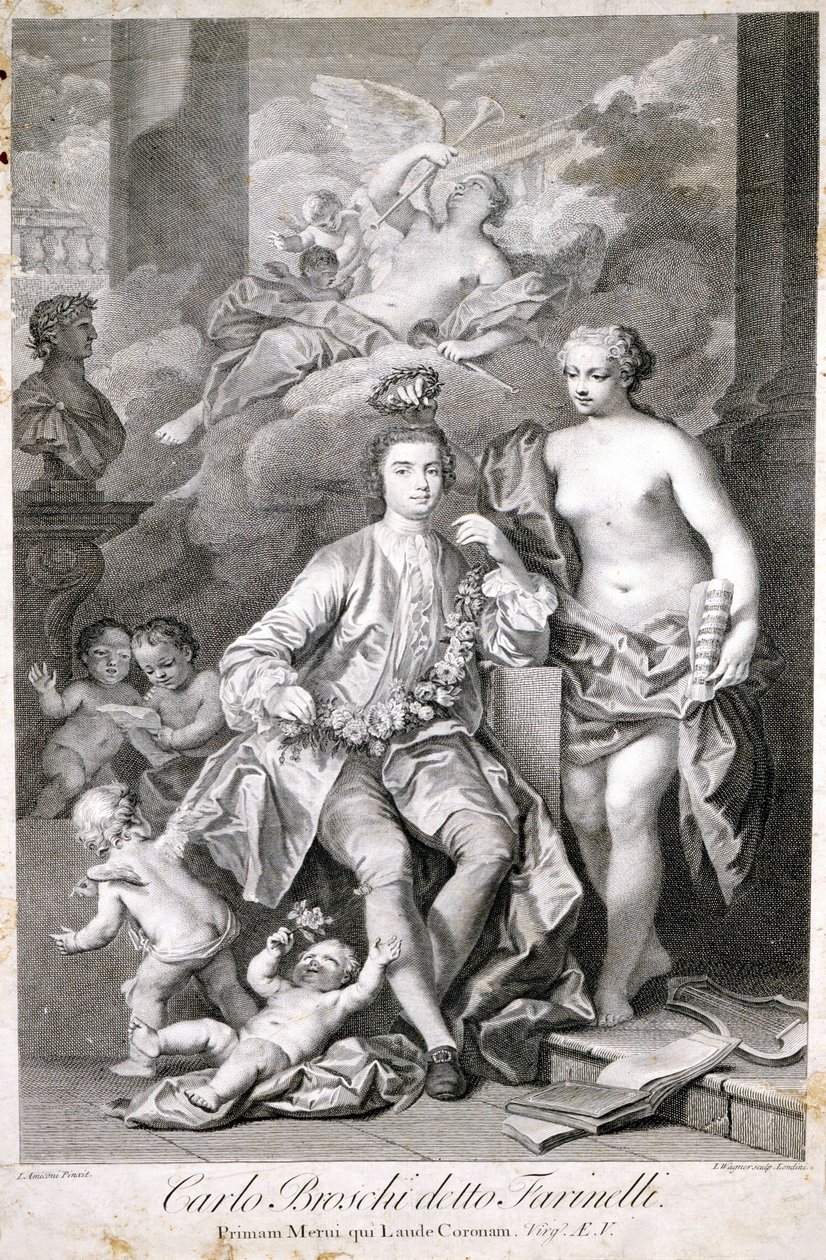 Farinelli (Carlo Broschi، dit؛ 1705 - 1782). بواسطة فنان غير معروف