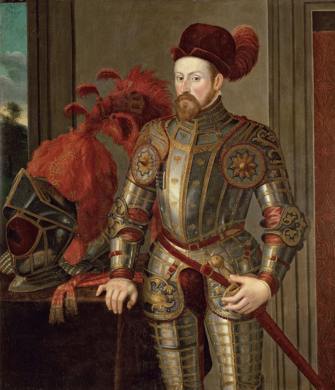 فرديناند الثاني من تيرول (هابسبورغ) ، أرشيدوق النمسا - صورة فرديناند الثاني (1529-1595) ، أرشيدوق النمسا ، مجهول. زيت على قماش ، حوالي 1557. متحف تاريخ الفن ، فيينا بواسطة فنان غير معروف