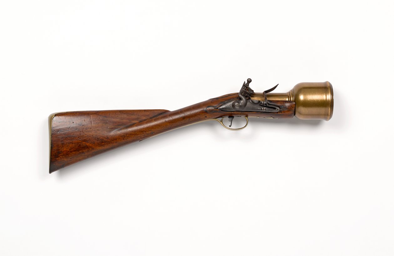 هاون يدوي Flintlock c.1760-1770 (هاون ، يدوي ، فلينتلوك) بواسطة فنان غير معروف