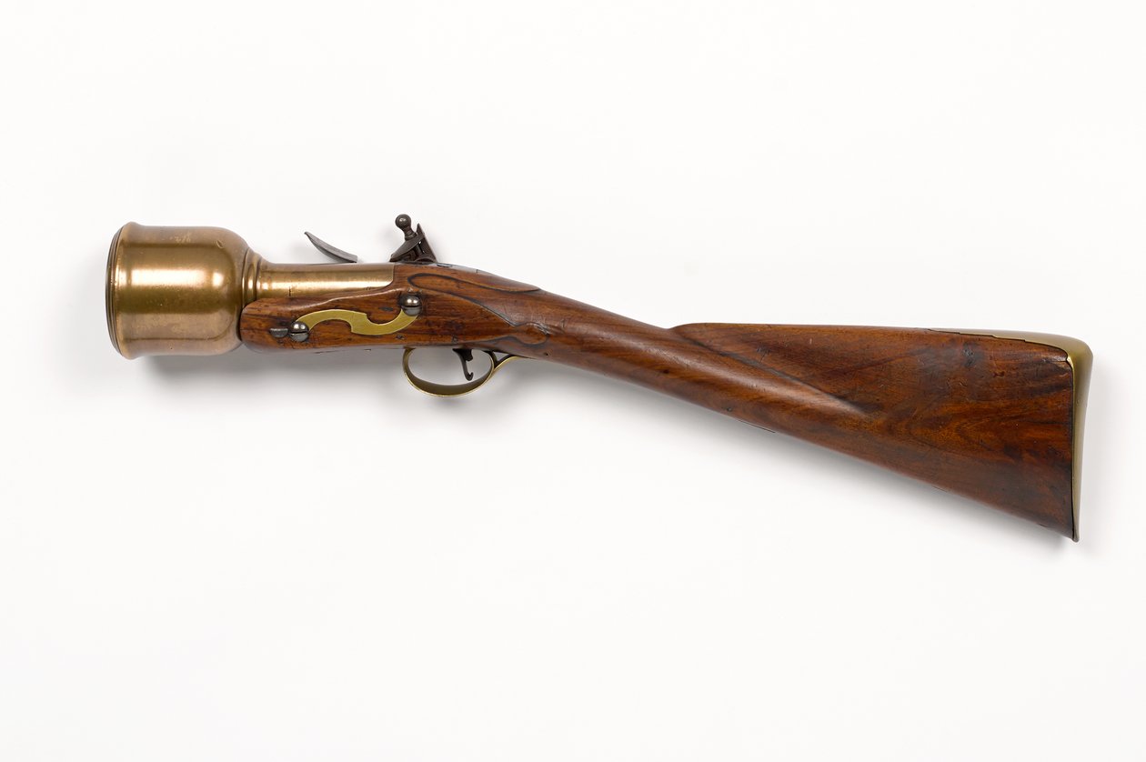 هاون يدوي Flintlock c.1760-1770 (هاون ، يدوي ، فلينتلوك) بواسطة فنان غير معروف