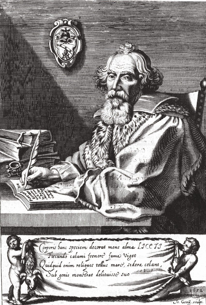 Fortunio Liceto ، طبيب إيطالي (1577 - 1657). بواسطة فنان غير معروف