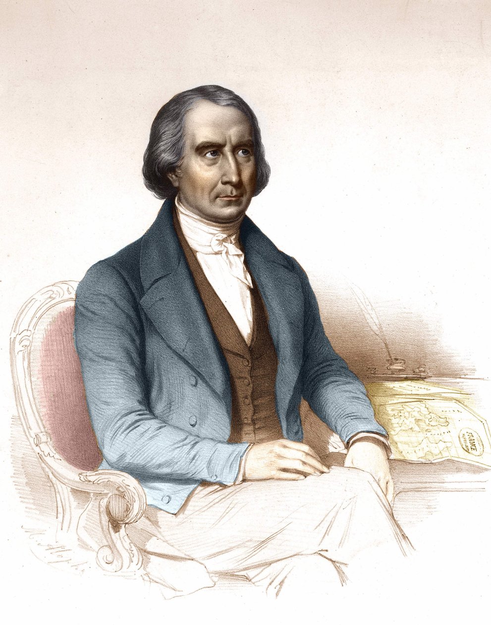 فرانسوا أراغو (1786-1853) ، عالم فلك ، فيزيائي وسياسي فرنسي. بواسطة فنان غير معروف