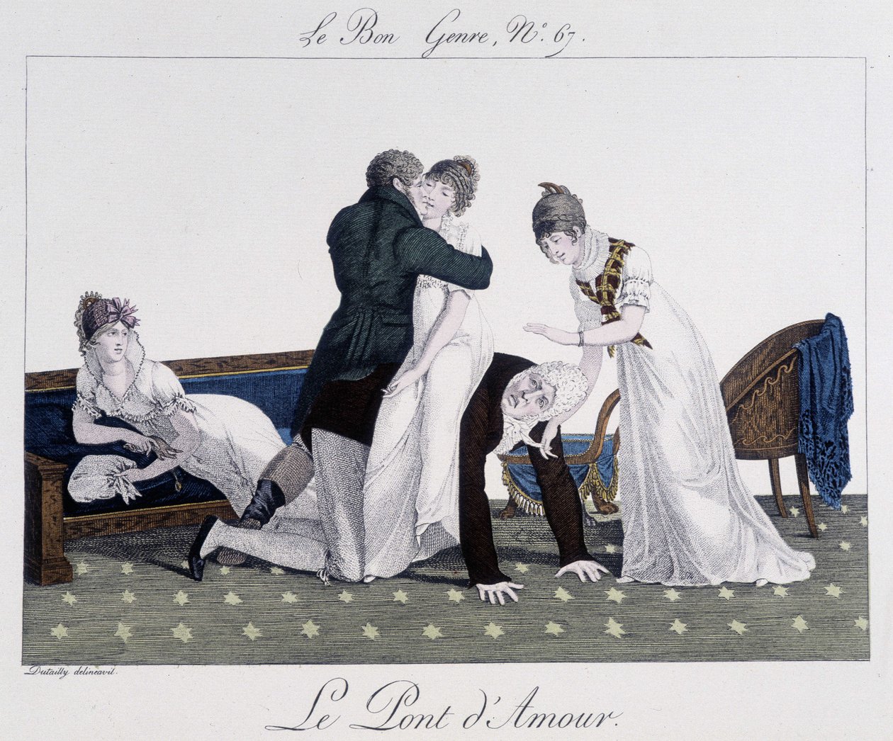 Game: the bridge of love - in “” Le bon genre””, n°67 بواسطة فنان غير معروف