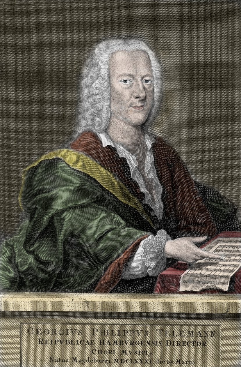 جورج فيليب تيلمان (1681-1767) ، ملحن ألماني. بواسطة فنان غير معروف