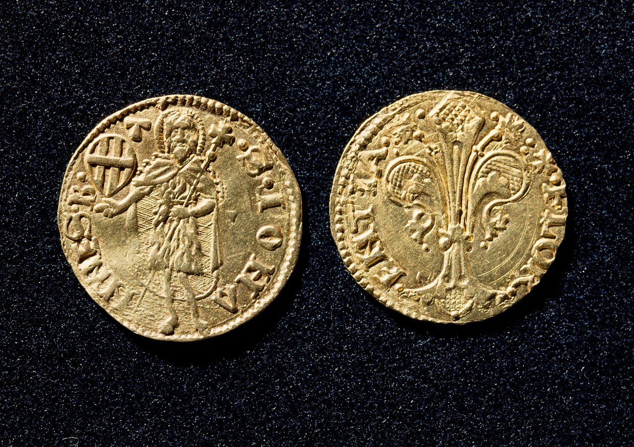 Gold guilder. 1250-1300 Museo Nazionale del Bargello Florence بواسطة فنان غير معروف