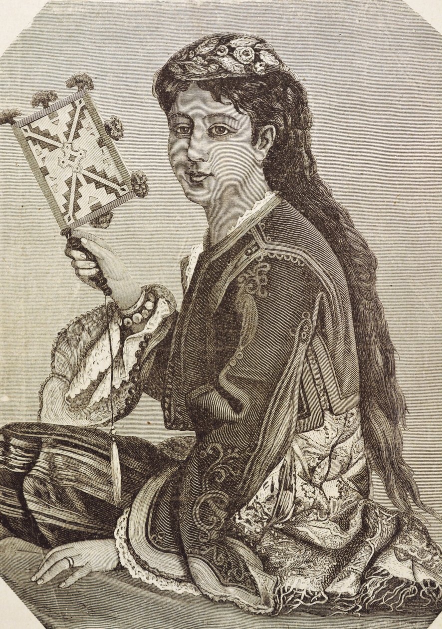 اليونان (القرن التاسع عشر). المجتمع. يوناني شاب. 1879. نقش بواسطة فنان غير معروف