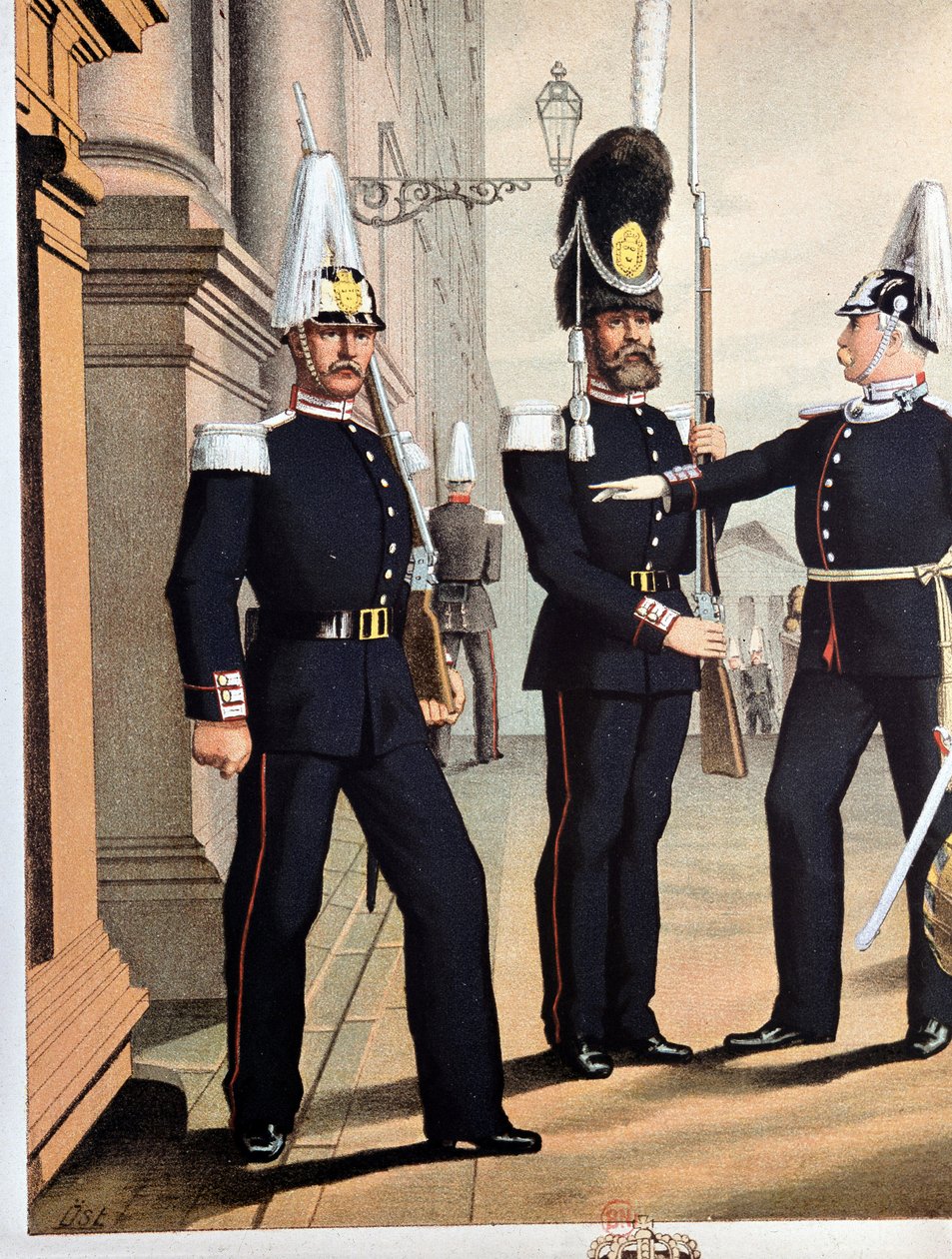 Grenadiers من الحرس السويدي ، v1890 بواسطة فنان غير معروف