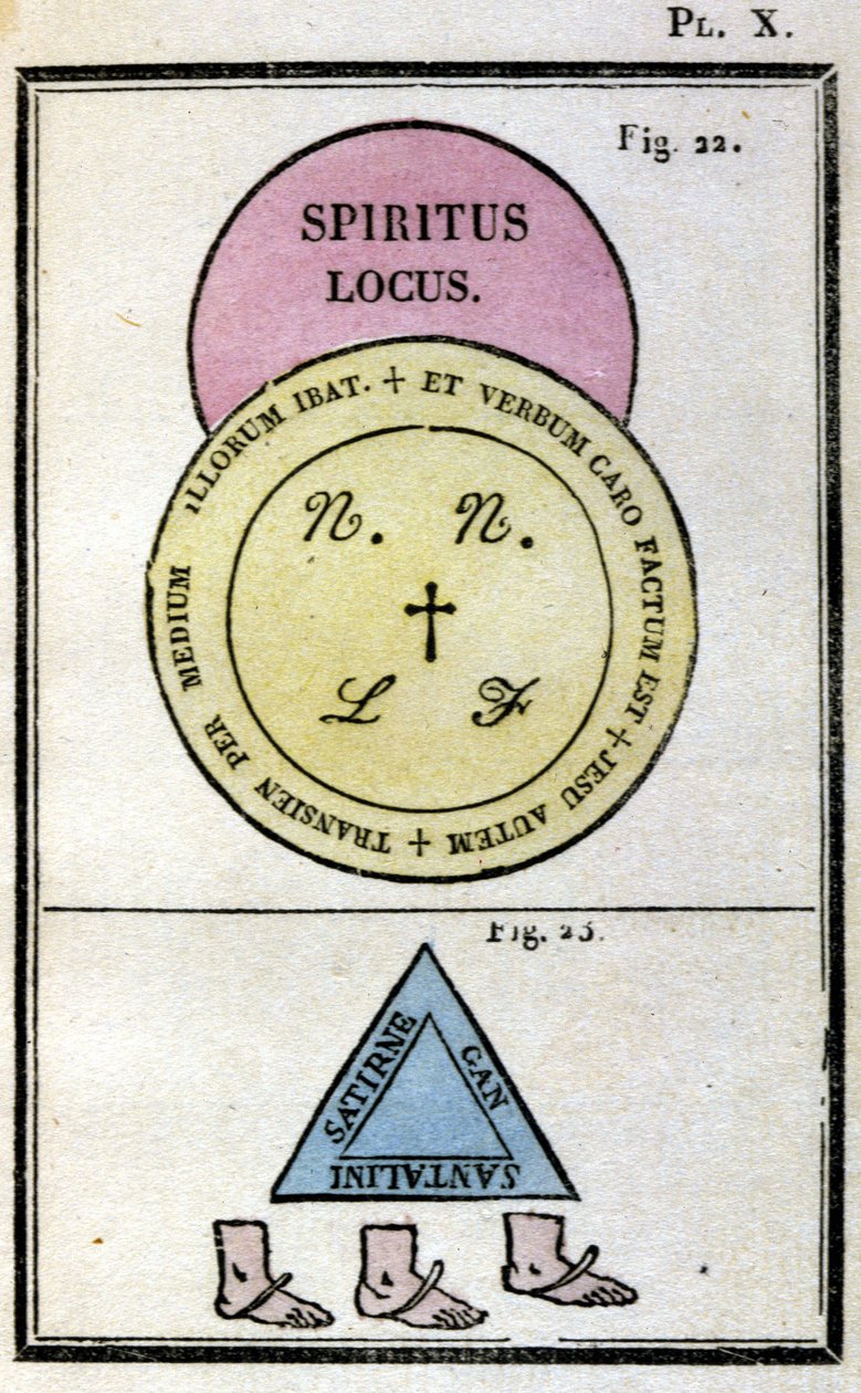 استخدم Grimoire of Pope Honorius لاستدعاء الشياطين. إد. من 1760 بواسطة فنان غير معروف