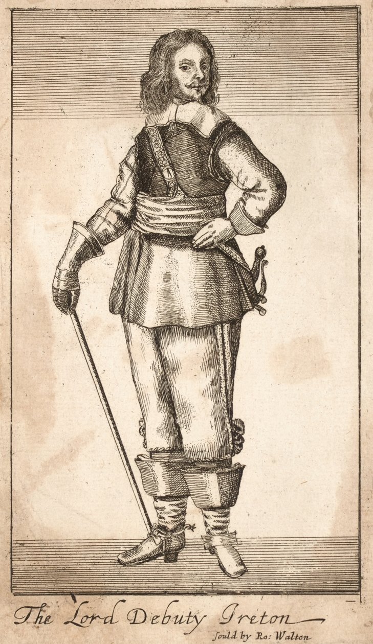 Henry Ireton, Lord Deputy of Ireland (engraving) بواسطة فنان غير معروف