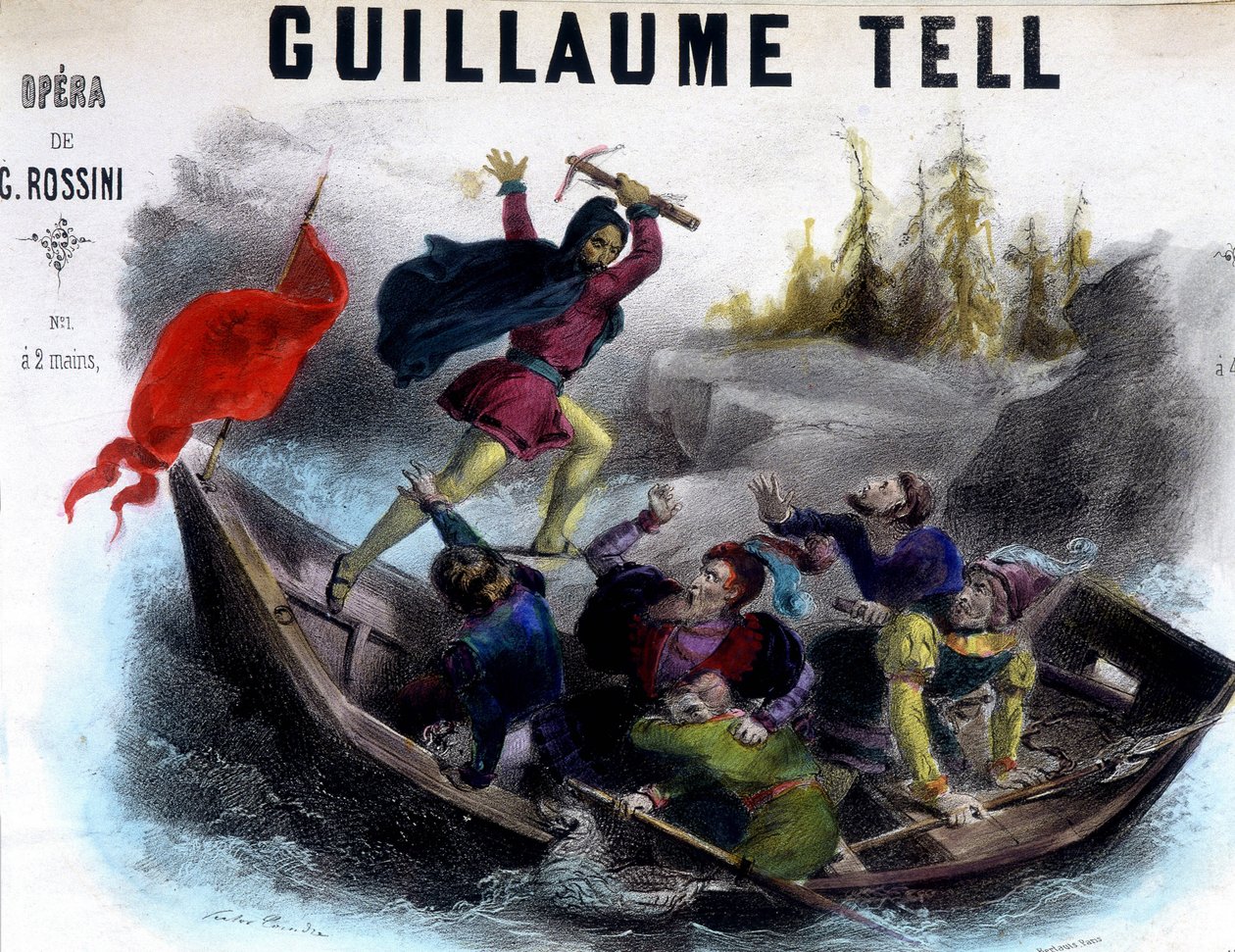 رسم توضيحي لنتيجة "" Guillaume Tell " بواسطة فنان غير معروف