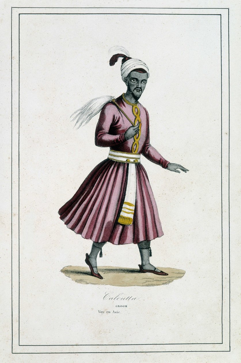 India: Groom of Calcutta - in “The different peoples of the earth”” by Father Paul Jonhanneaud, Librairie des Bons livres بواسطة فنان غير معروف