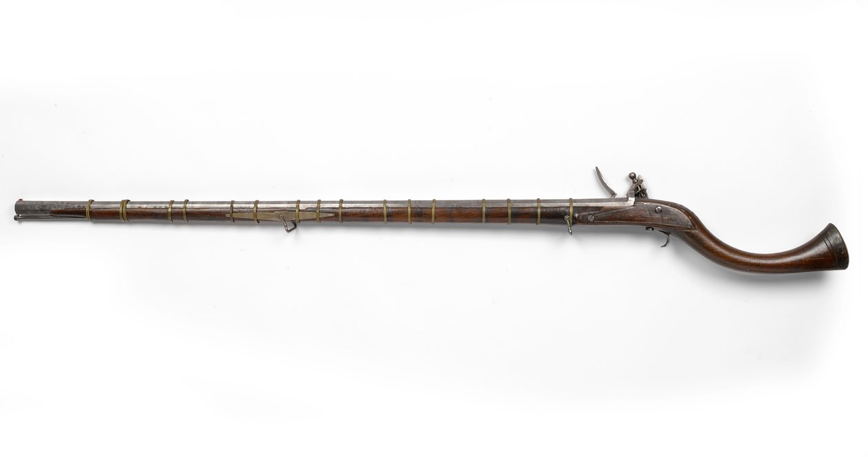 Jezail, c.1800 (jezail, flintlock) بواسطة فنان غير معروف