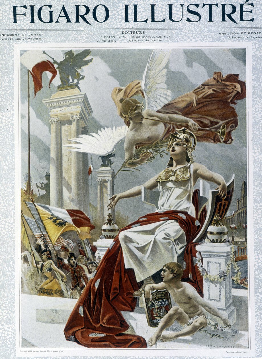 L'Exposition Universelle 1900: Allegory - in “The Figaro Illustrated” ، مايو 1899 بواسطة فنان غير معروف