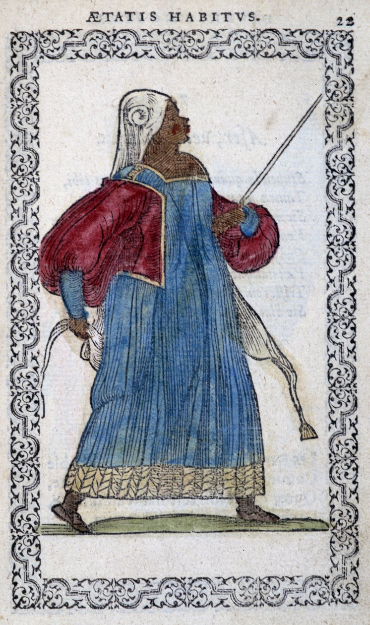 La Moorish - in “” Habits et effigies”” by Jean Sulperius بواسطة فنان غير معروف