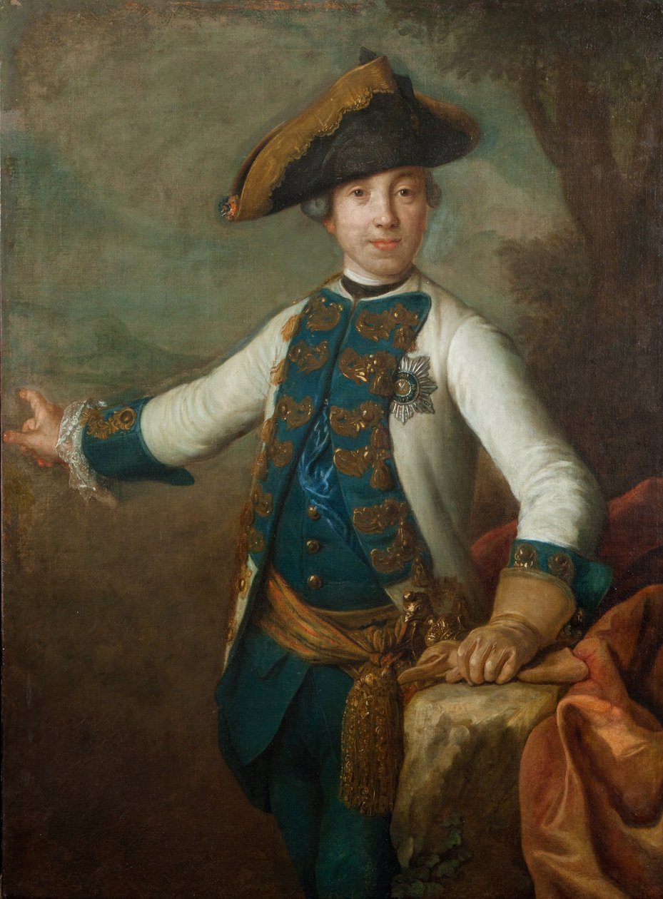 Le tsar Pierre III de Russie - صورة لقيصر روسيا بيتر الثالث (1728-1762) ، مجهول. زيت على قماش ، أوائل ستينيات القرن الثامن عشر. متحف تاريخ الدولة ، موسكو بواسطة فنان غير معروف