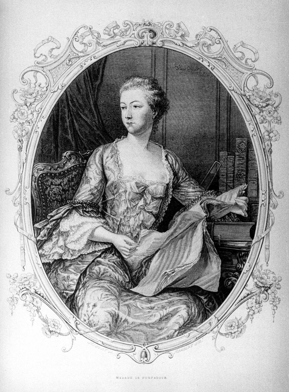 مدام دي بومبادور ، جين أنطوانيت بواسون (1721-1764) (مركيز بومبادور)) بواسطة فنان غير معروف