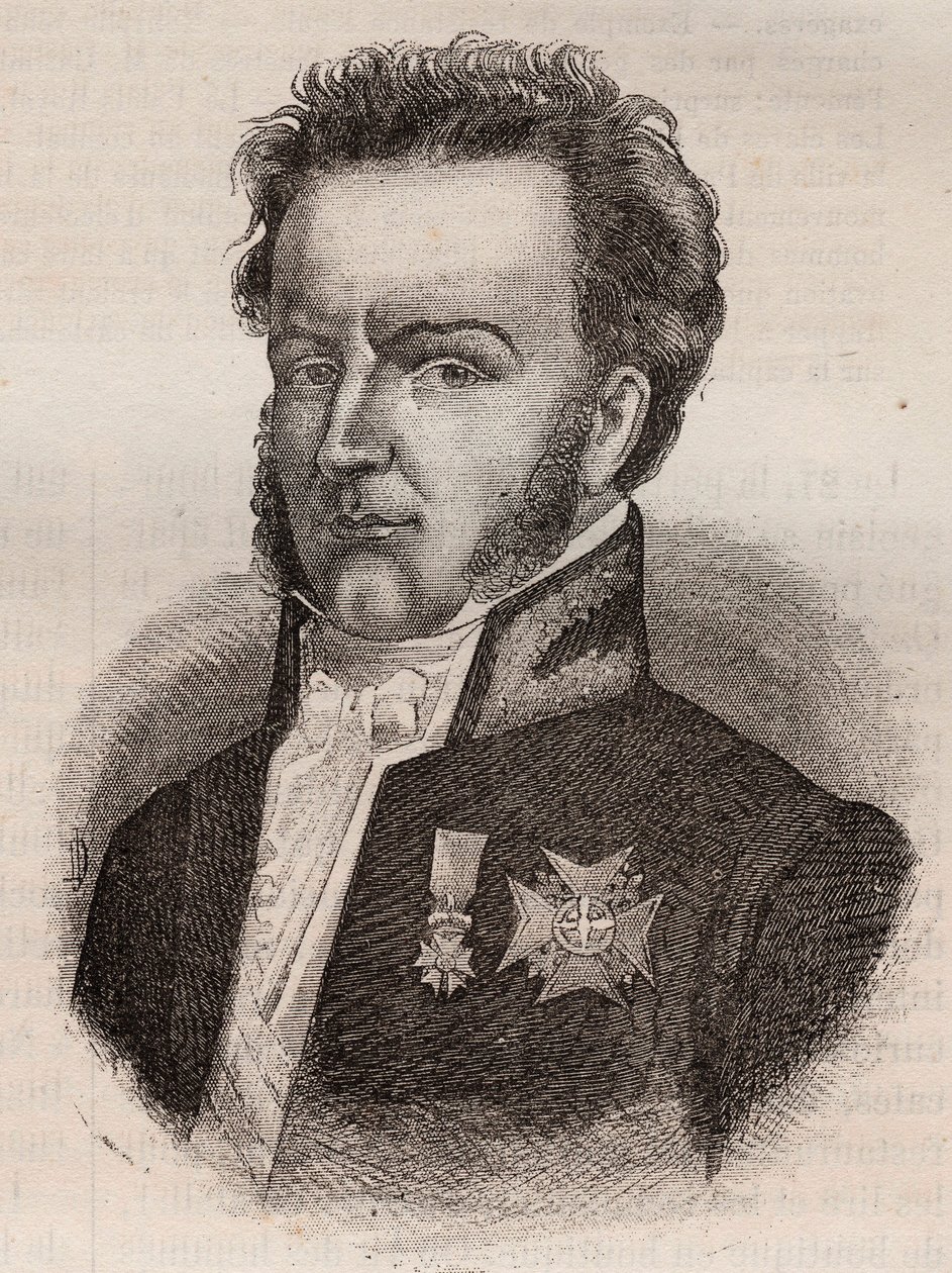 Martial de Guernon-Ranville (Guernon Ranville) ، قاضي وسياسي فرنسي - 1787-1866 بواسطة فنان غير معروف