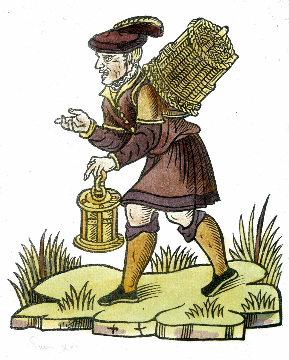 Merchant of forgotten - drawing بواسطة فنان غير معروف